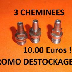 LOT de 3 cheminées à piston à 10.00 Euros (dimensions sur l'annonce) - VENDU PAR JEPERCUTE (YO251)