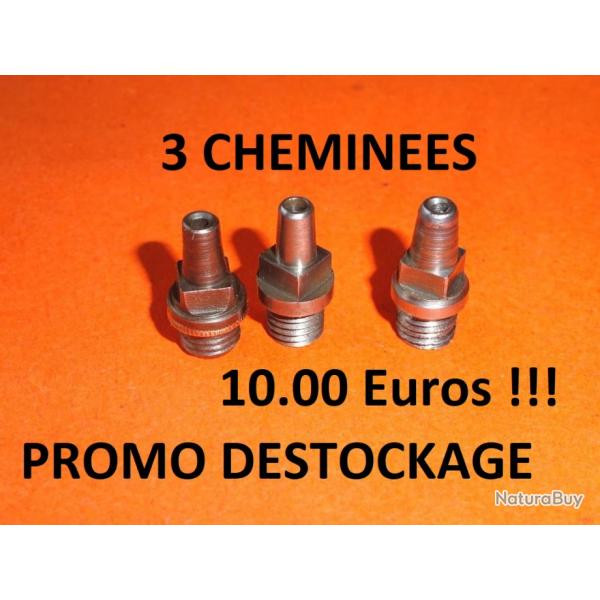 LOT de 3 chemines  piston  10.00 Euros (dimensions sur l'annonce) - VENDU PAR JEPERCUTE (YO251)