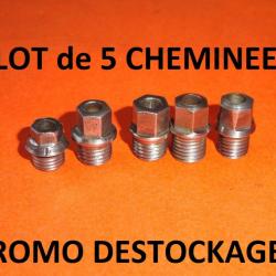 LOT de 5 cheminées fusil type LEFAUCHEUX (dimensions sur l'annonce) - VENDU PAR JEPERCUTE (YO252)