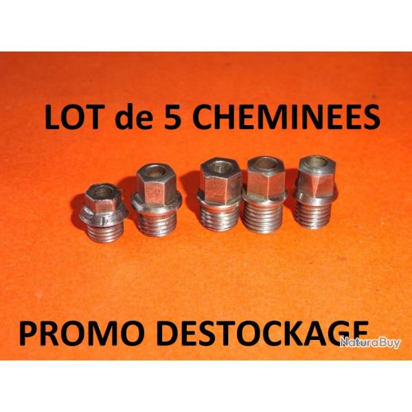 LOT de 5 chemines fusil type LEFAUCHEUX (dimensions sur l'annonce) - VENDU PAR JEPERCUTE (YO252)