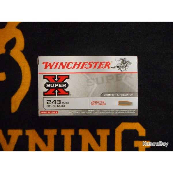 Winchester Power Point 243 win 80 grs