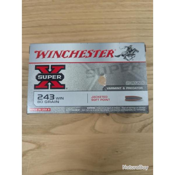 Winchester Power Point 243 win 80 grs