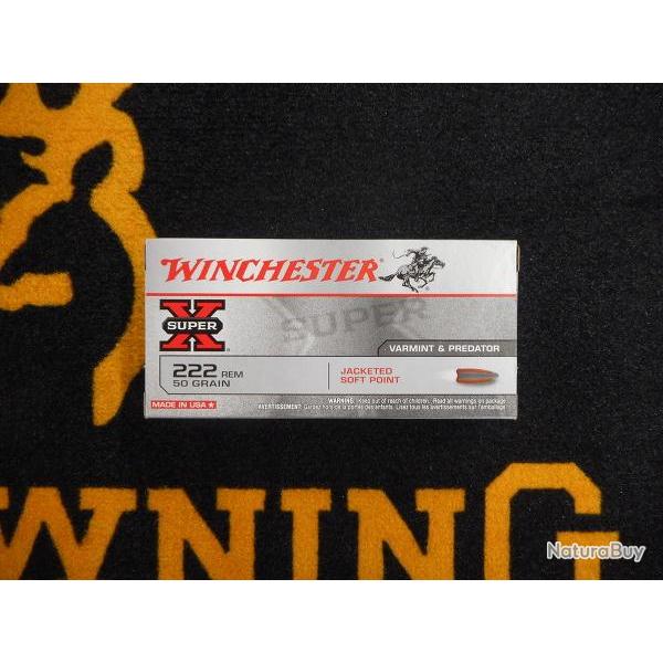 Winchester Jacketed SP 222 rem 50 grs