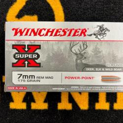 Winchester Power Point 7mm rem mag 175 grs