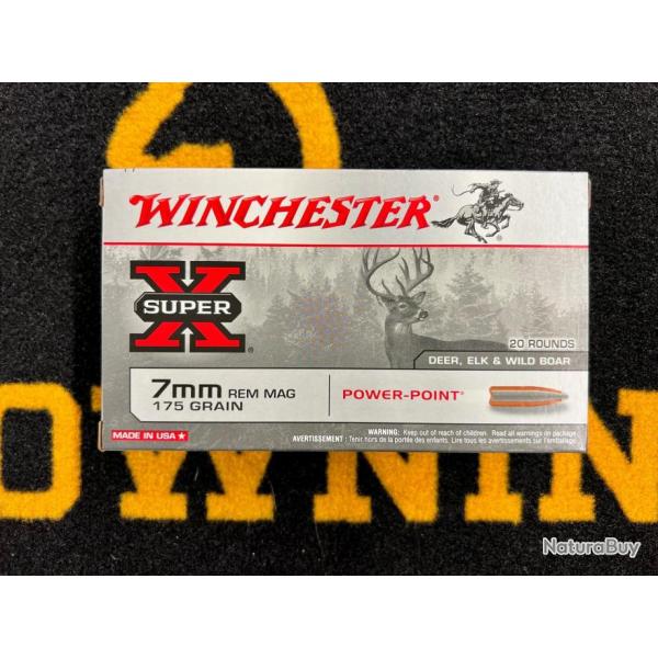 Winchester Power Point 7mm rem mag 175 grs