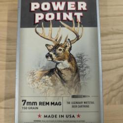 Winchester Power Point 7 mm rem mag 150 grs