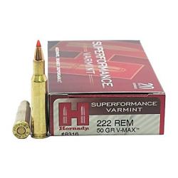 Hornady Superformance V-Max 222 rem 50 grs