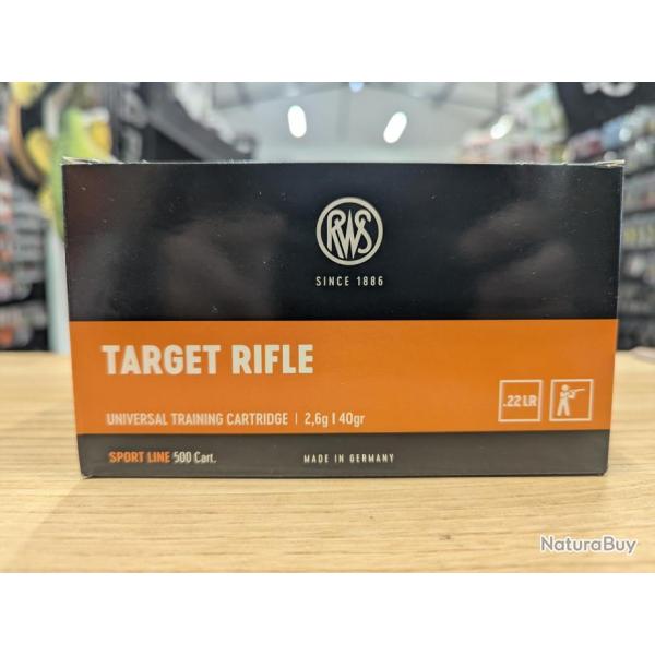 RWS Target Rifle 40 Grains 22 LR (x500)