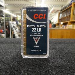 CCI Pistol Match 40 Grains 22 LR (x500)