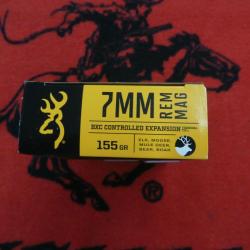 Browning BXC 7 mm rem mag 155 grs (x20)