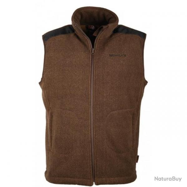 Somlys Gilet Polaire Sherpa Marron