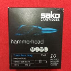 Sako Hammerhead 7 mm rem mag 170 grs (x10)