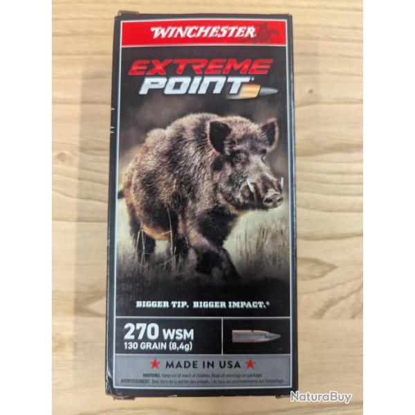 Winchester Extreme Point 270 WSM 130 grs