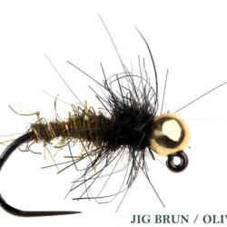 Nymphes delacoste Jig brun/olive 0,48gr