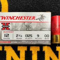 Winchester Chevrotines 12x70 9 grains (x5)