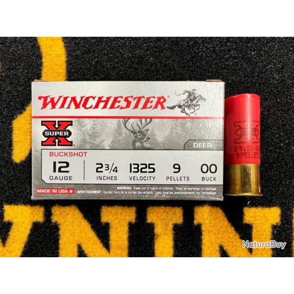 Winchester Chevrotines 12x70 9 grains (x5)