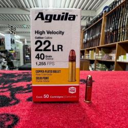 Aguila High Velocity 22 lr 40 grs (x500)