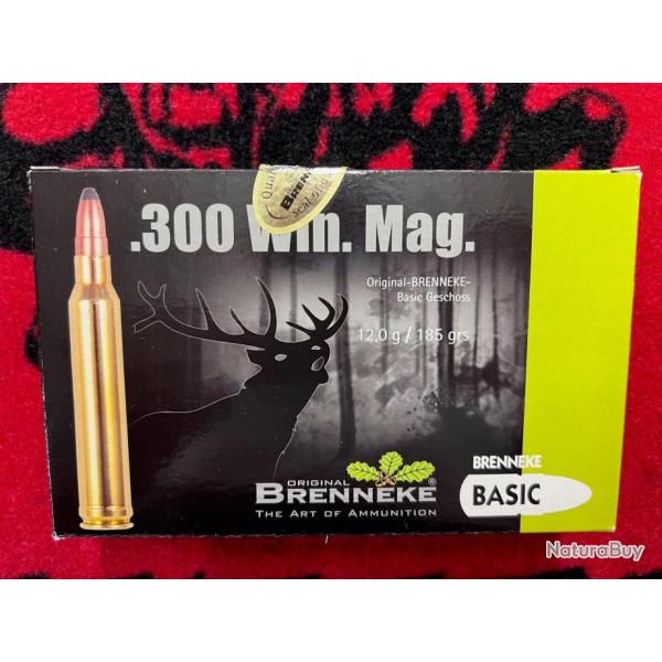 Brenneke Basic 300 win mag 185 grs (x20)