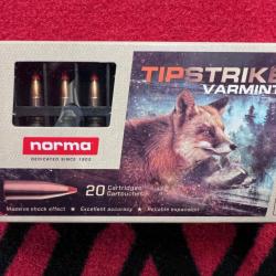 Norma TipStrike Varmint 222 rem 55 g (x20)