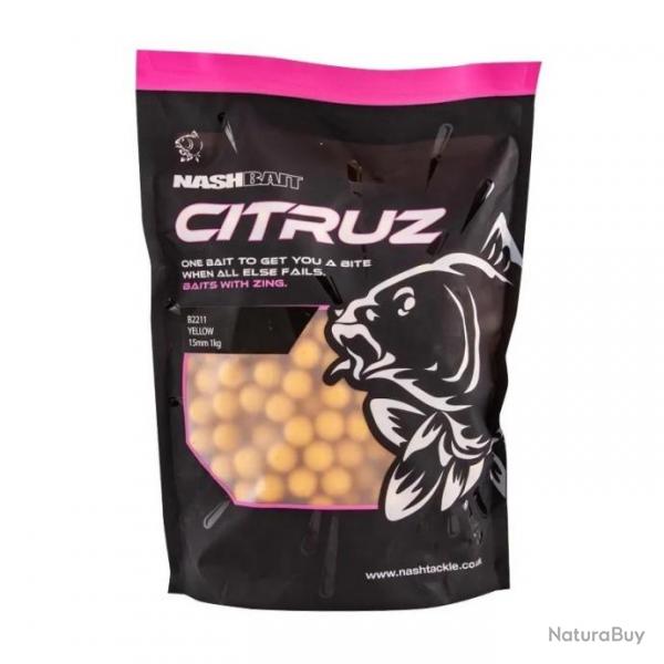 NASHBAIT Bouillette Citruz Jaune B6101 15mm 1Kg