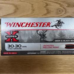 Winchester 30-30 win JHP 150 grs (x20)