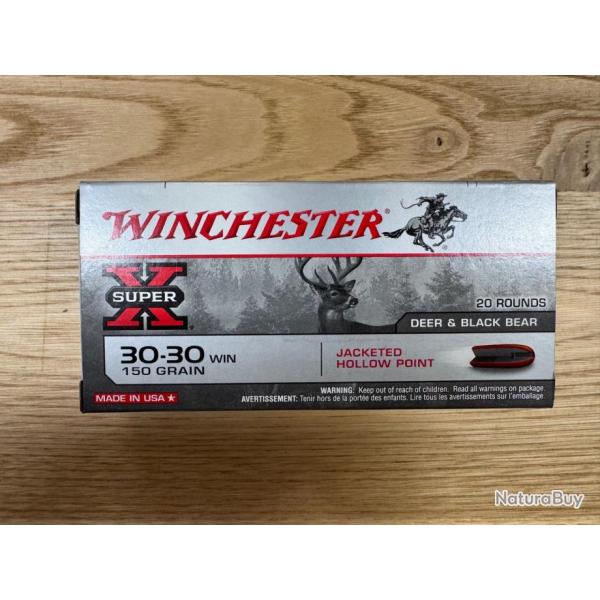 Winchester 30-30 win JHP 150 grs (x20)