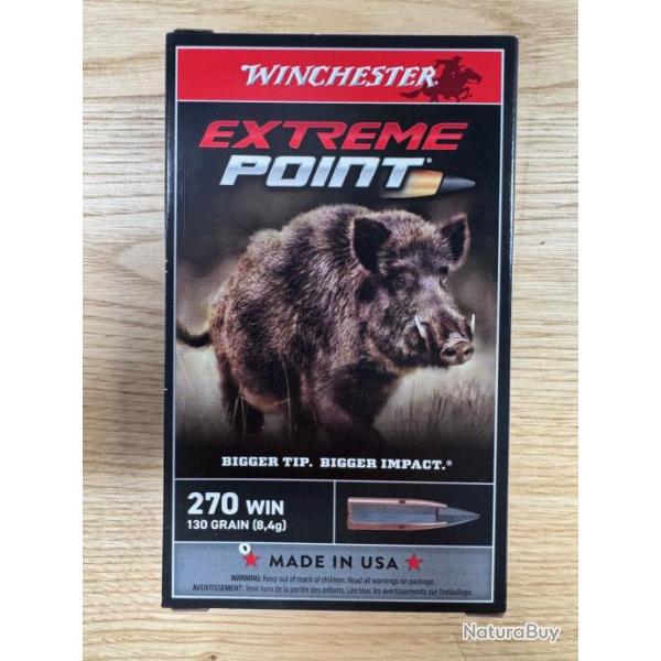 Winchester 270 win Extreme Point 130 grs (x20)