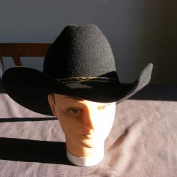 Chapeau de CowBoy - PALACIO- couleur NOIR - taille XL (env 57cm) Western Country II