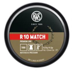 Plombs RWS r10 match cal.4.5 0.45g 7gr diam.4.49 par 500