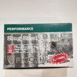 10 Balles Slug Steel Acier FIOCCHI Calibre 12/70 32g