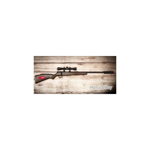 Pack Savage Stevens 300 GTBS bois + lunette 4x32 + silencieux Sonic Nielsen cal.22lr