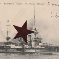 CPA - Marine Militaire Française, " IENA ", Cuirassé d'Escadre- N°598
