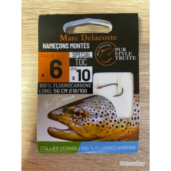 Hameons monts truite delacoste universel toc coll vernis n6 0,18