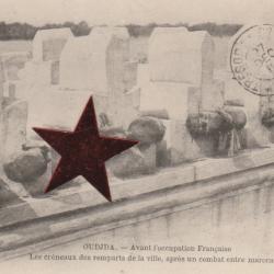 CPA - MAROC Oujda Après un Combat avant l'Occupation Française- N°595