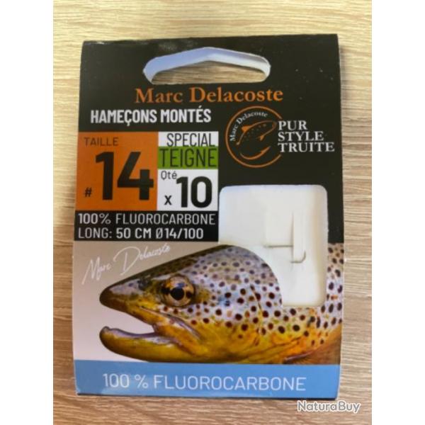 Hameons monts truite delacoste spcial teigne 100% fluorocarbone n14 0,14