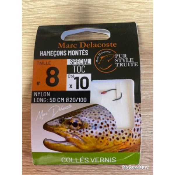 Hameons monts truite delacoste spcial toc colls vernis n8 0,20