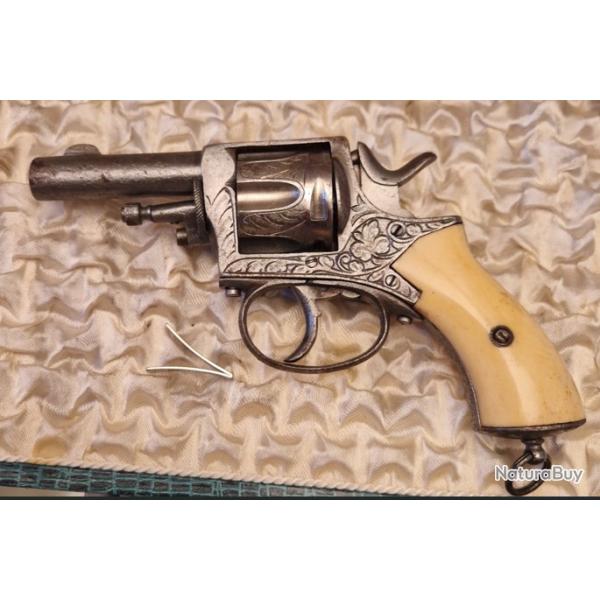 Superbe Revolver Bulldog faon RIC 6 coups calibre 320