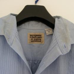 Chemise Cowboy western Old West FRONTIER T XL Bleu gris