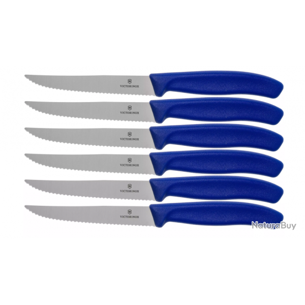 Victorinox Swiss Classic 6.7232.6 Set de 6 couteaux  steak bleu