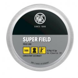 Plombs RWS superfield cal.4,5 0.54g 8.4gr diam.4.51 par 2500