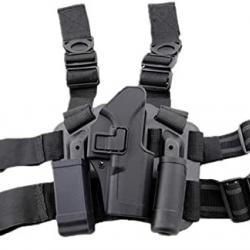 Holsters Étui de Jambe Tactique pour Pistolet - Ajustable pour Glock et Autres Modèles