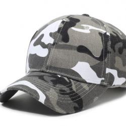 Casquette camouflage grise