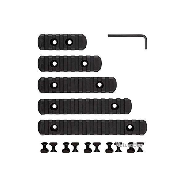 Lot de 5 Rails Picatinny en Polymre - Polyvalence et Compatibilit