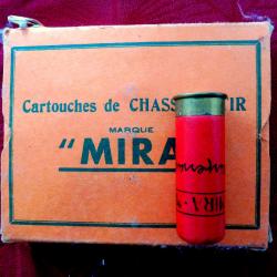 1 boite de 10 cartouches chasse - MIRA - calibre 12 - plomb cubique de 10 - autodispersant