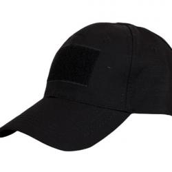 Casquette noire velcro en façade