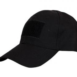 Casquette Noire velcro en façade