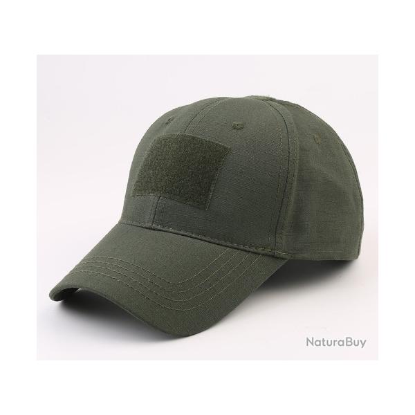 Casquette kaki velcro en faade