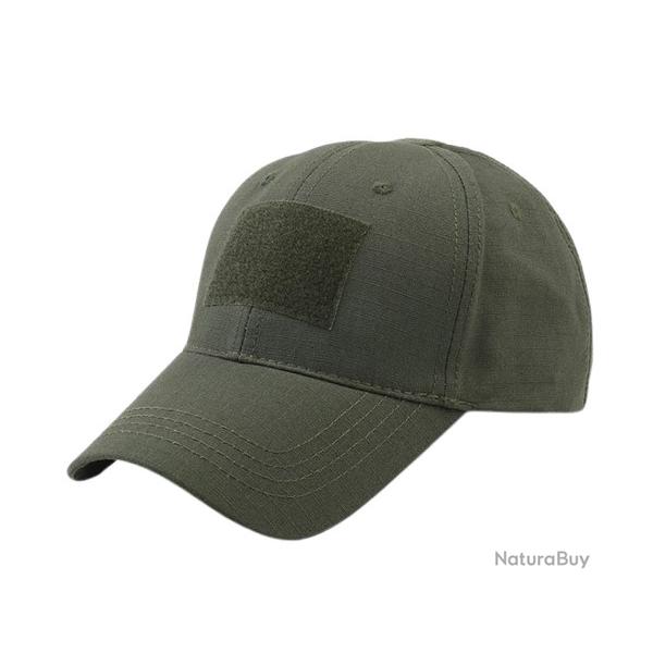 Casquette Kaki velcro en faade