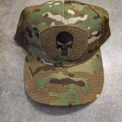 Casquette Punisher treillis vert