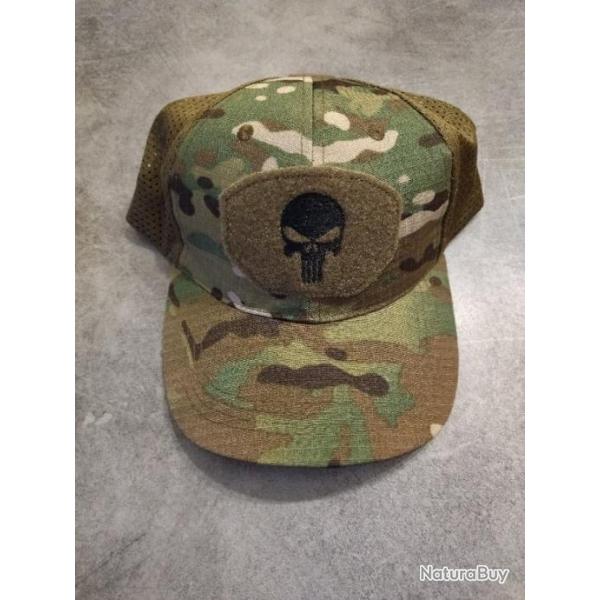 Casquette Punisher treillis vert